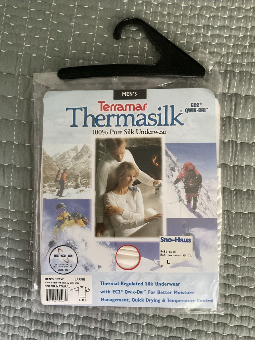 Terramar Thermasilk Men’s Crew Undershirt - Natural